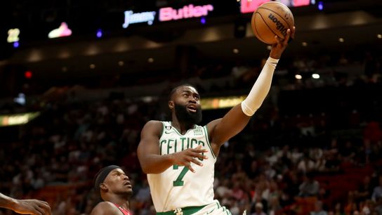 BSJ Game Report: Celtics 111, Heat 104 - Jaylen Brown shines as C's hold on in Miami taken at BSJ Headquarters (Celtics)